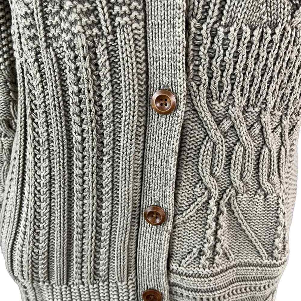Coldwater Creek Vintage wash mixed pattern cardigan Small Petite - Picture 6 of 11